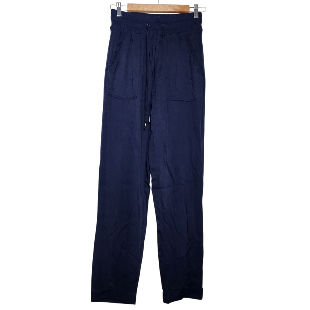 New Splendid Collection XS Lounge Pants Navy Luxe Travel Joggers Quiet Luxury